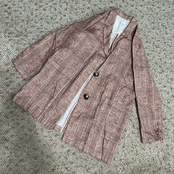 J. Jill boyfriend linen/cotton blazer - Picture 4 of 4